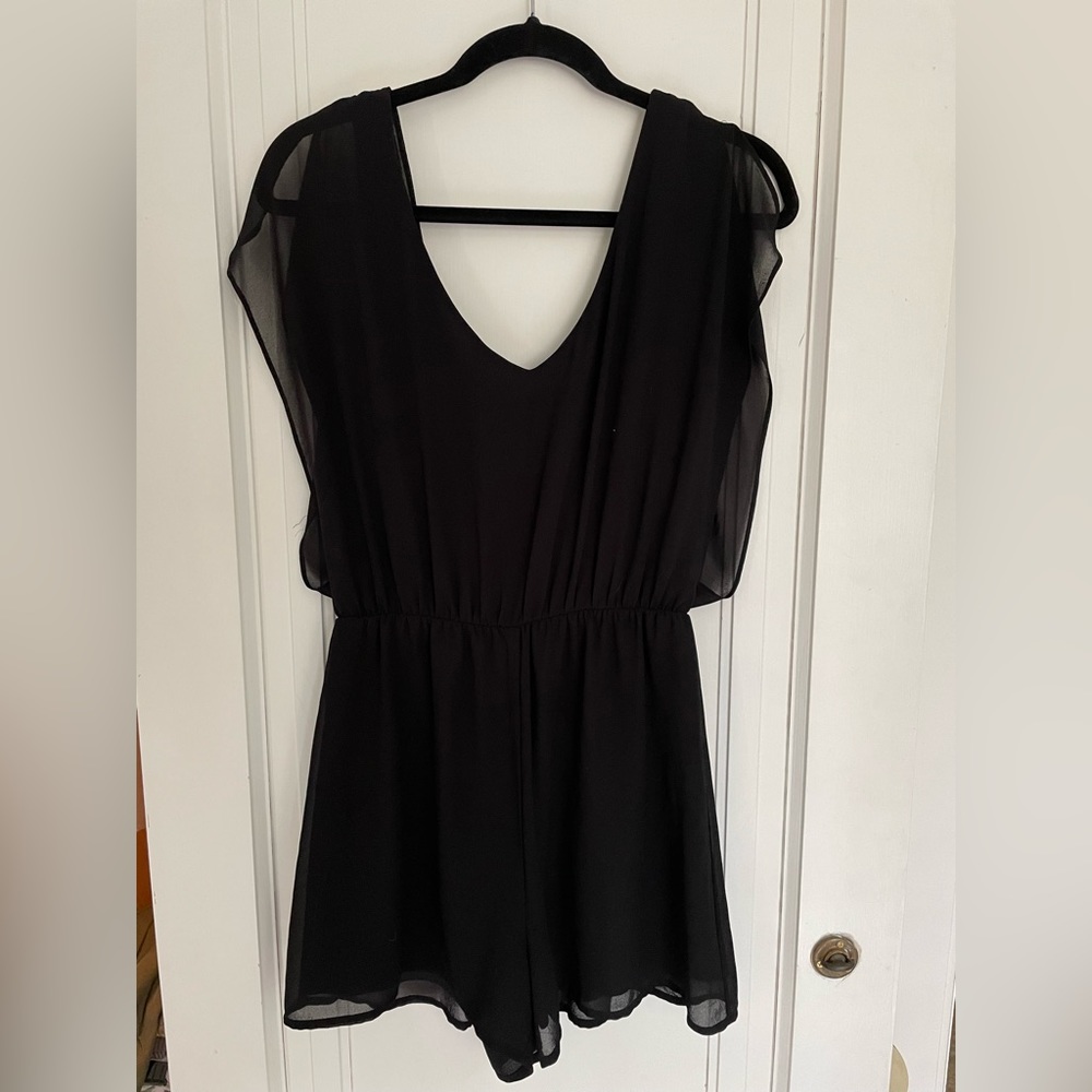 Black romper size medium